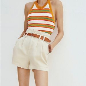 Zara shorts with belt